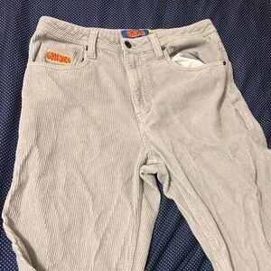 Empyre Grey Wide Leg Corduroy Pants Size 30x32 EUC